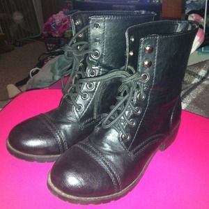 Black Combat Boots 💀