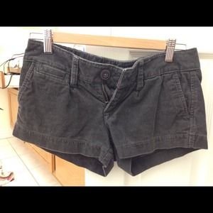 American Eagle grey/purple corduroy shorts
