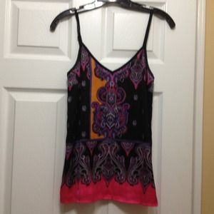 Express scarf print tank