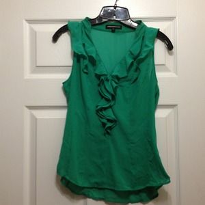 Express sleeveless ruffle top