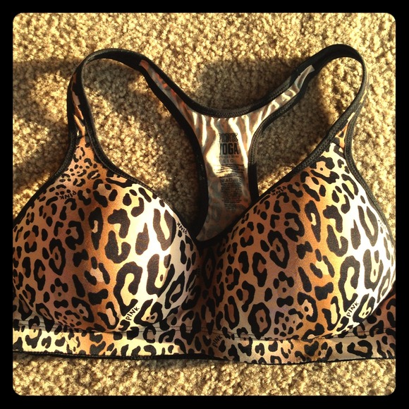 a VS Pink Leopard Yoga Bra!