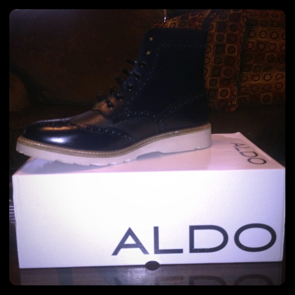 ALDO Ritz - Men's Dress Boots - Navy - Size 11