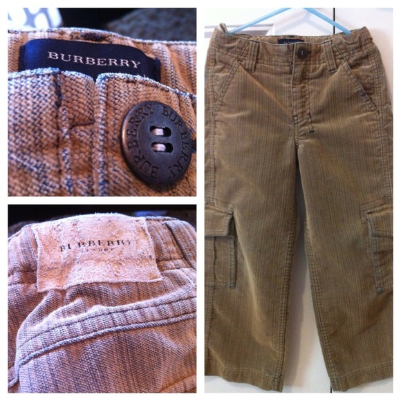 Boys size 6 Burberry cargo jeans
