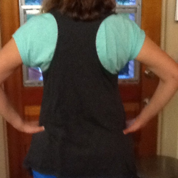 Charcoal gray opened front  vest - Picture 1 of 3