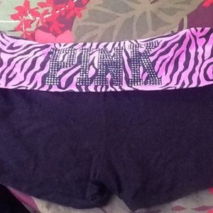 Vs Pink yoga workout shorts