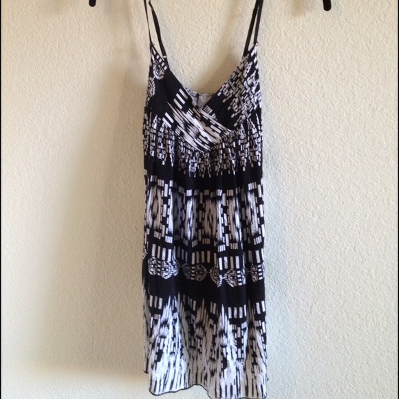 Black & White Print Tunic