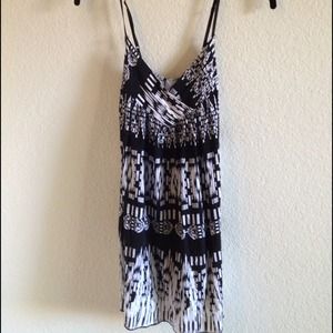 Black & White Print Tunic