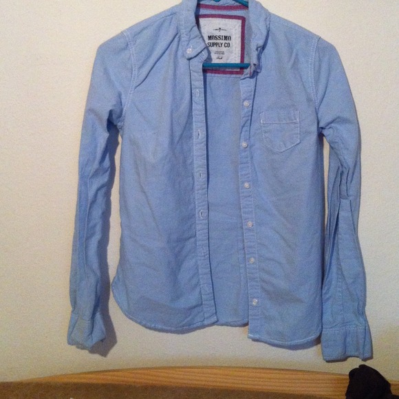 Light blue button up