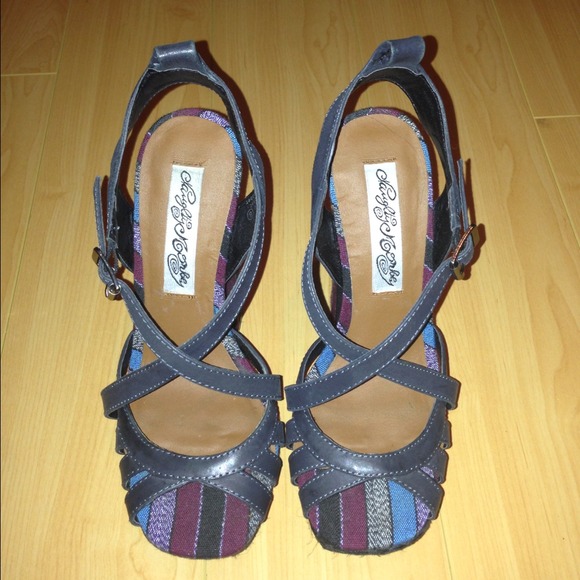 Naughty Monkey colorful heel shoes