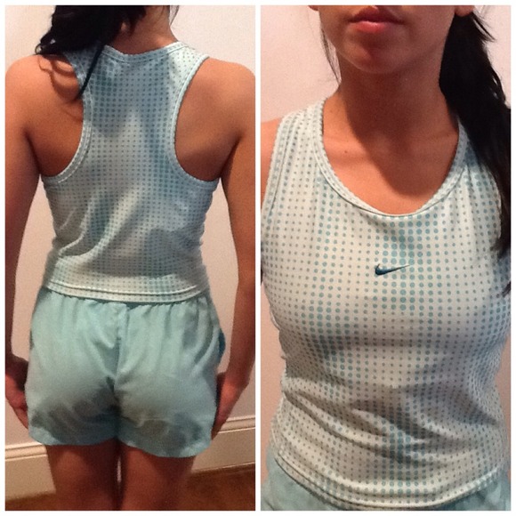 NIKE blue workout/sports wear set