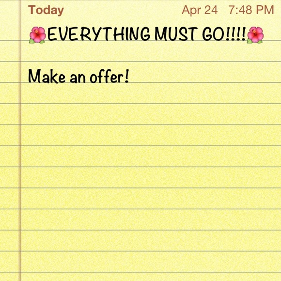 Everything must go!!!