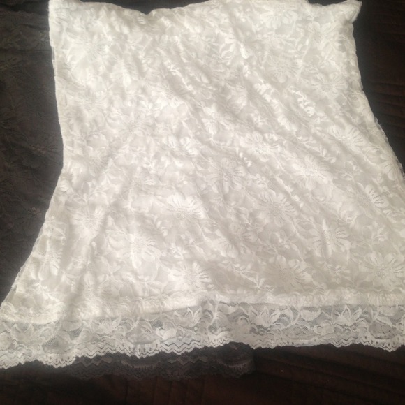Two tube tops lace material in back and front