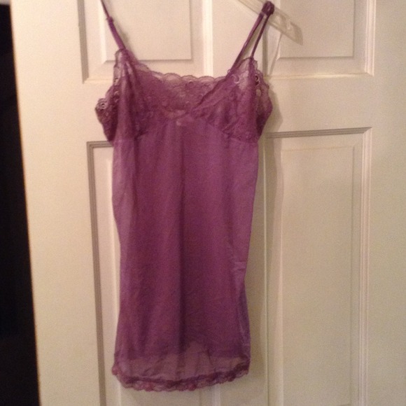 Lavender lace mesh baby doll