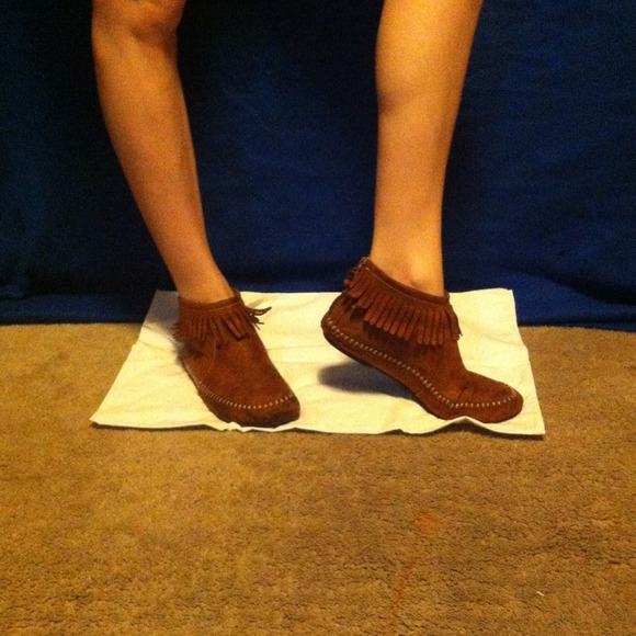 Zip up ancle moccasins