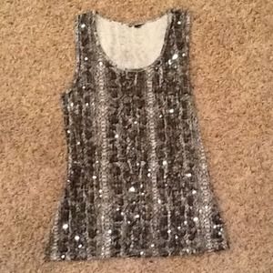 Sequined tank top bundled with AE shirt *reserved*