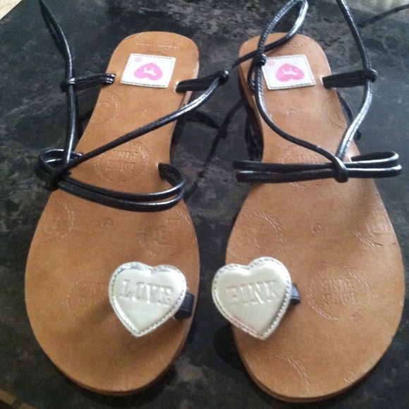 Adorable Victorias Secret "Love Pink" Sandals. - Picture 1 of 3