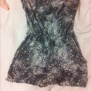Cheetah print romper