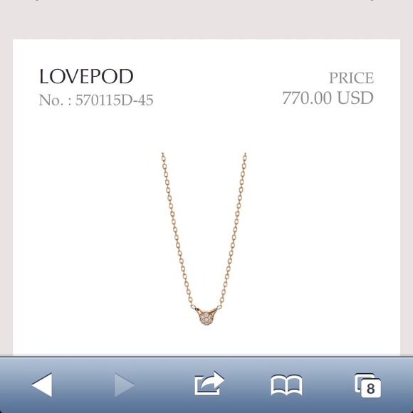 SOLD!! Pandora diamond necklace 0.07ct - Picture 2 of 4