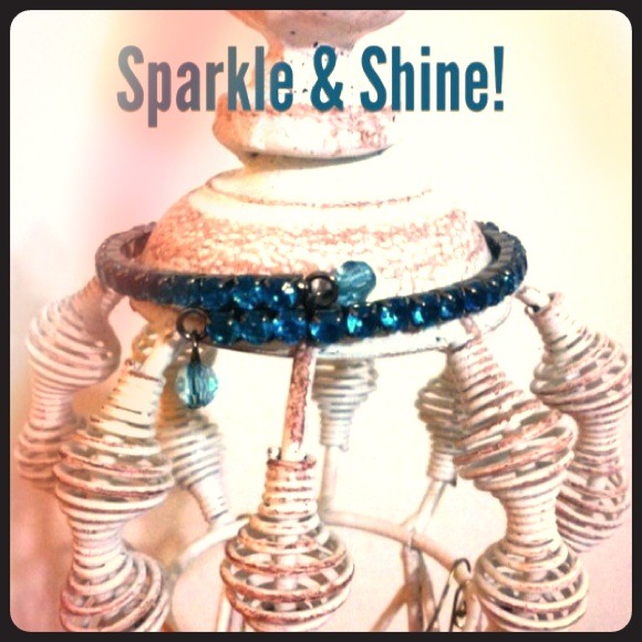 💎Dark Turquoise Rhinestone Bracelet💎 - Picture 1 of 2
