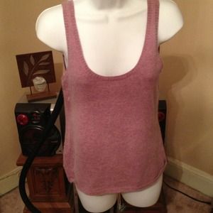 Light purple cashmere tank sweater