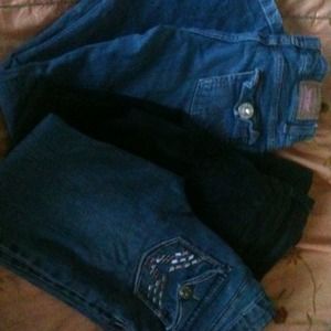 3 pairs of awesome girls jeans!!!! Lovingly worn