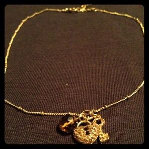 Fossil necklace with charms - adorable detail!!!