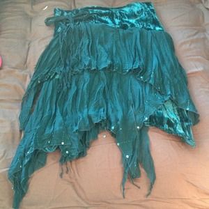 Velvet mesh skirt. Size Small.