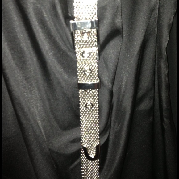 Silver metal belt