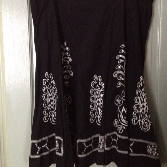 Black Plus Size Funky Skirt