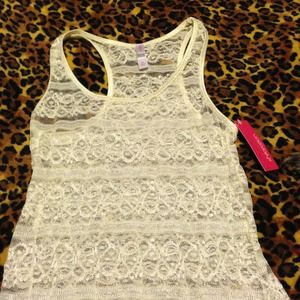Lace tank top