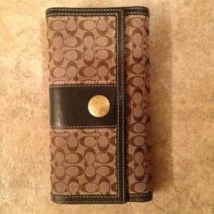 Wallet with checkbook