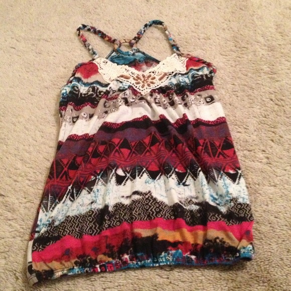 Summer Tribal Patterned Tank Top - Picture 1 of 2