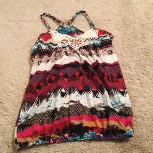 Summer Tribal Patterned Tank Top