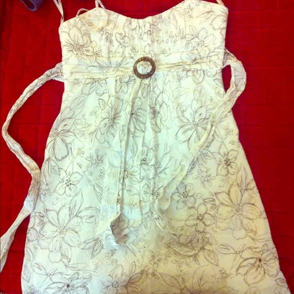 Little white flora dress