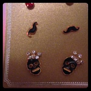 Three set earring studs