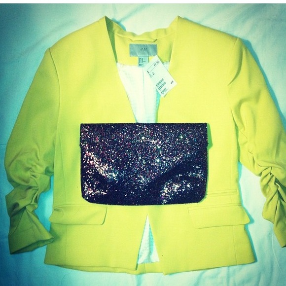 H&M Neon Yellow Blazer