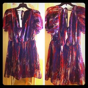 Dress- Nordstrom rack. Purple//red//white //black