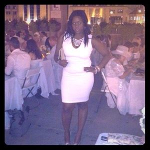 All White Body Con Dress!!