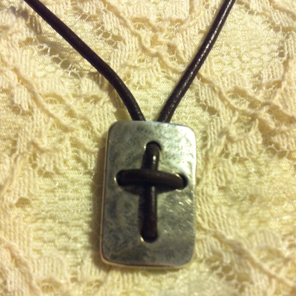 James Avery leather necklace