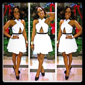 Stunning cross front dress by three floors