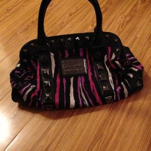 Striped and Stud Betsy Johnson handbag