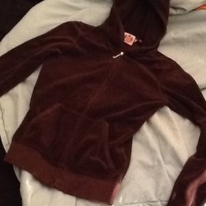 Juicy couture brown zip hoody