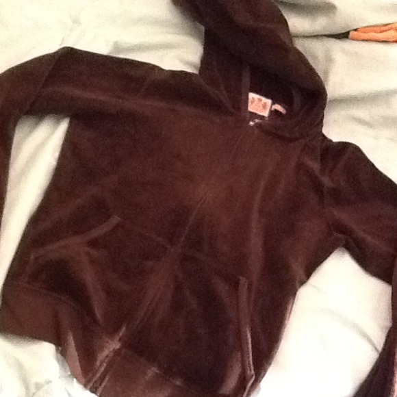 Juicy couture brown zip hoody