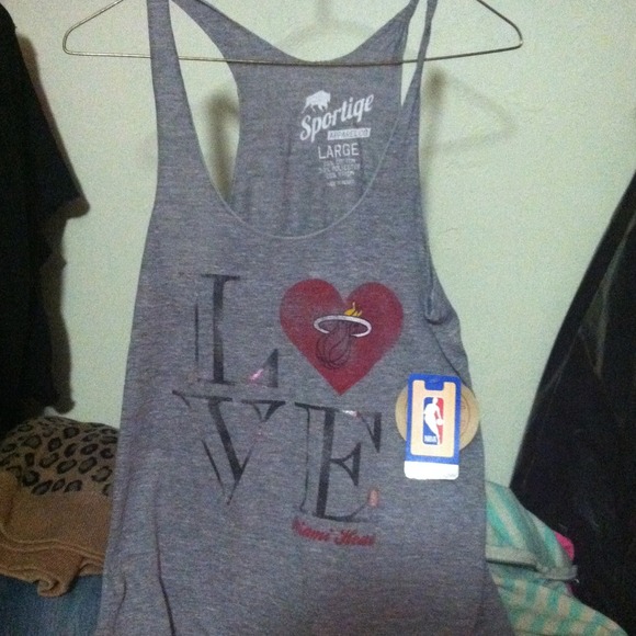 Miami Heat Grey Tank Top!!!!