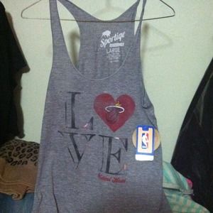 Miami Heat Grey Tank Top!!!!