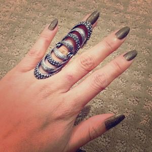Full length finger Knuckle Ring