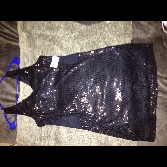 Black sequence dress size XL