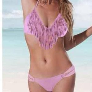 Lavender fringe Bikini