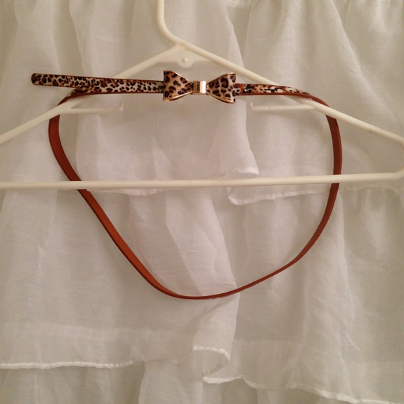 - BUNDLED - Leopard Print Bow Belt main image 4