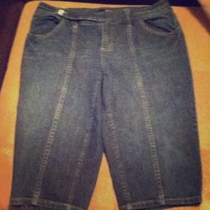 Denim capris